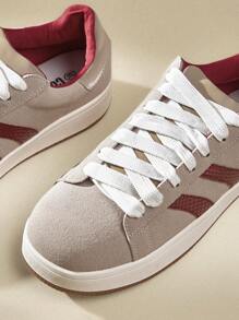 CUCCOO EASI Women's Casual Sporty Sneakers, Practical & Versatile - Gray Red - View 9