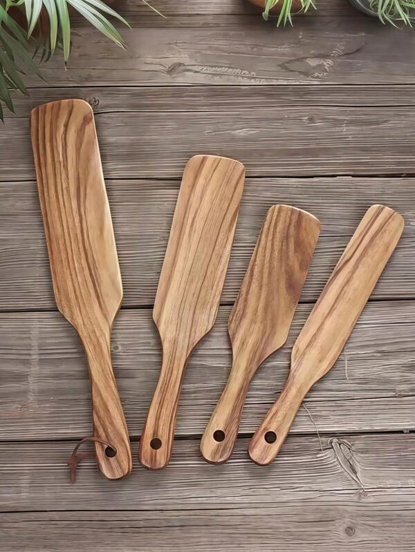 Zazumi Pás de Madeira 1 peça. Estes eletrodomésticos são feitos de madeira de qualidade que não só durará, como também adicionará um charme natural ao seu espaço de cozinha. Seu toque suave garante conforto de uso, enquanto sua estrutura robusta é ideal para uma variedade de tarefas culinárias, desde virar panquecas até mexer molhos. Para quem ama utensílios de cozinha estilosos, estes utensílios de madeira são essenciais para qualquer cozinheiro doméstico.