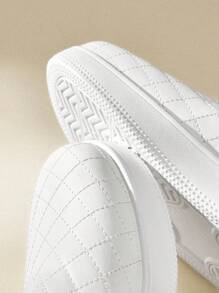 CUCCOO EASI Women's CUCCOO Fashion Perforated Mesh Platform Sneakers In Beige