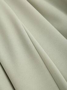 Sweetra Pantalones rectos de cintura alta y pernera ancha con amarres, minimalistas y de moda, apropiados para el verano