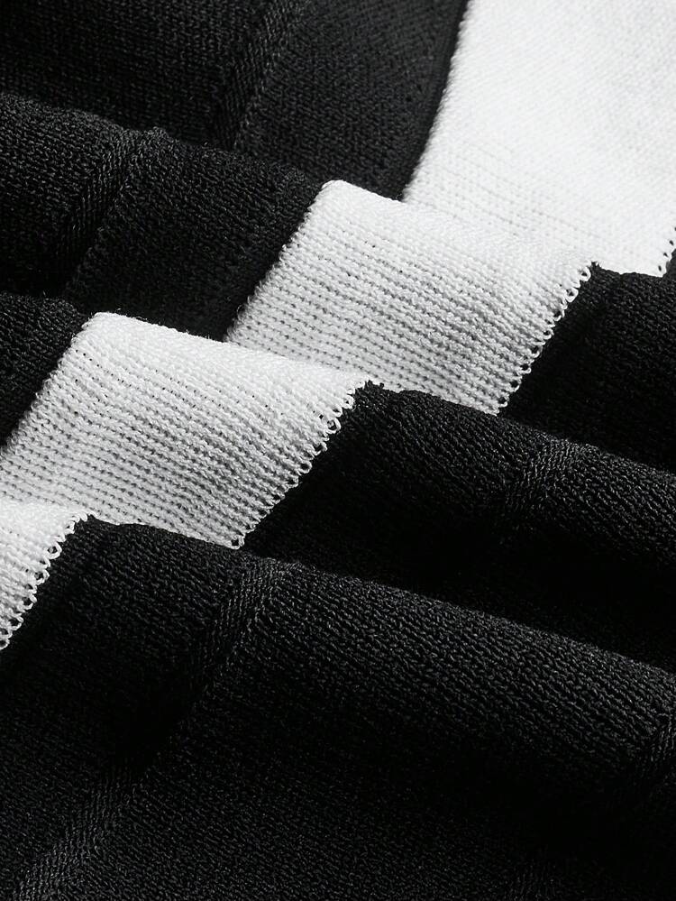 SHEIN Maija Women Striped Long Casual Knit Skirt