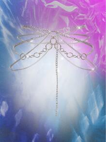 Music Festival Metal Chain Waist Belt - Silver - View 6