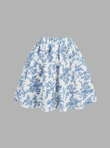 SHEIN Girlism 2 件 Tween Girl 休闲简约套装：舒适吊带背心和迷你裙