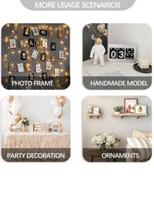 3/6Sheets Clear Museum Gel Poster Sticky Tack Removable Glue Dots Double Sided Sticky Dots No Trace Adhesive Dots Sticky Putty Glue Dots For Crafts Balloons Festival Party Decorations,0.39" - Multicolor - View 6