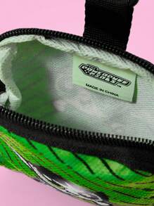 THE POWERPUFF GIRLS X SHEIN Fashionable Cute Portable Buttercup Pattern Coin Purse - Multicolor - View 4