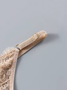 SHEIN 3 Packs Women Low Rise Lace G-String Panties With Random Heart Print Design - Multicolor - View 4