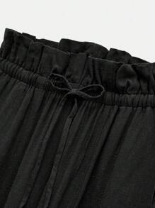 Maija 2025 Spring/Summer New Arrival Casual High-Waisted Pleated Black Comfortable Women's Pants, Suitable For Music Festivals, Beach Trips, Everyday Casual, Romantic City Vacation, Suitable For Outings, Gatherings, Weddings, Guests, Vintage Style, Graduation Season