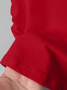 INAWLY Women's Heart Graphic Round Neck Short Sleeve Pleated Casual T-Shirt