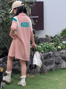 Dazy Kids Tween Girl Fall Dress,Back To School Clothes - Pink - View 4