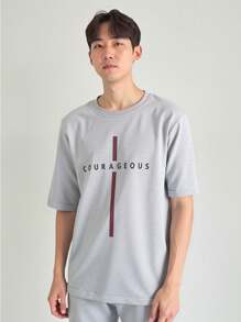 SHEIN 2pcs/Set Teen Boys Casual Short Sleeve T-Shirt And Shorts Set, Street Punk Rock Style, Suitable For Spring & Summer, Daily Wear, Party, Music Festival