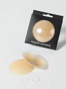 8 قطعة/ مجموعة غطاءات صدرية للنساء ذات ألوان سادة مضادة للوميض للاستخدام اليومي - بيج - مشاهدة 3