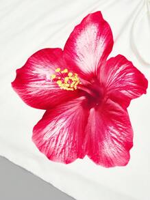 SHEIN LUNE Áo cánh hở vai xếp ly không đối xứng thời trang dự tiệc cỡ lớn cho nữ - trắng - Xem 7
