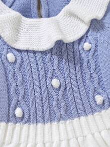 SHEIN Pelele/Mono minimalista para bebés/niños pequeños, adecuado para el verano - Azul - Ver 6