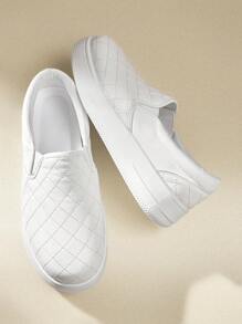 CUCCOO EASI Women's CUCCOO Fashion Perforated Mesh Platform Sneakers In Beige