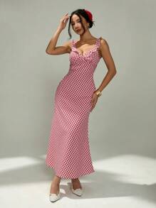 SHEIN PETITE Vestido midi casual para mujer, minimalista y de moda para uso diario, vestidos de verano y ropa de primavera