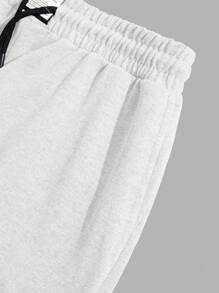 RueChic 3 pièces Shorts réguliers avec cordon de serrage et patch en coton pour hommes