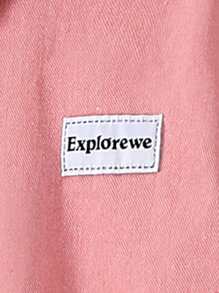 SHEIN Explorewe Tween Girls' Summer Denim Dress With Button Front & Patch Designs Cheap Shirts For Girls Shirt For Girls Casual Girls Dress Casual Dresses For Girls