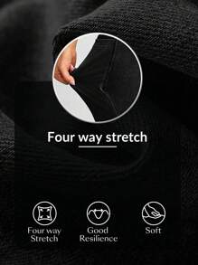 Flexra 女士口袋喇叭形休闲牛仔背带连体裤