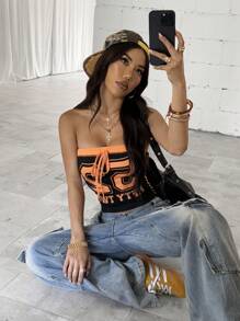 StreetHx Top corto a fascia casual da donna, attillato, minimalista e stiloso, adatto per l'estate