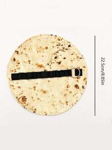 1pc Creative 3d Simulation Pancake Or Baked Cake Shaped Pencil Case,Funny Pancake Case Creative Pouch,Multi-Functional Use,Cute Multifunctional Storage Bag, Pencil Bag, Back To School,Back To School,School Supplies - Beige - View 3