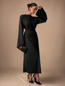 EURMUSE Beige Long Pleated Style Pants, Fashionable For Summer - Black - View 5