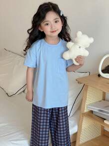 DAZY Young Girl Fall Clothes - Young Girl Loungewear - Blue - View 2