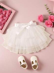 SHEIN Elladie kids 寶寶女孩網紗蓬蓬裙派對裝，節日嘉年華攝影道具