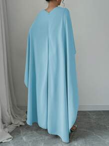 Chiquease Vestido maxi elegante y encantador para mujer con cintura ceñida, asimétrico y sin mangas