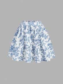 SHEIN Girlism 2 件 Tween Girl 休闲简约套装：舒适吊带背心和迷你裙