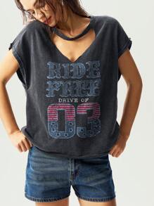 Bohemela 夏季波西米亚风 7 月 4 日西部风格纯色针织圆领无袖短款背心，适合女士 - 黑色 - 查看 3