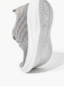 JNSQ 1 Pair All-Match Casual Comfortable Soft Bottom Breathable Lace-Up Flat Sport Shoes, All Season - Pink - View 5