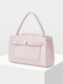 MOTF PREMIUM WOMEN SIMPLE ELEGANT COMMUTER HANDBAG - Pink - View 2