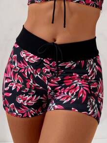 Swim Lushoire Printed Bikini Set, Random Minimalist Fashion Design, Suitable For Summer - Multicolor - View 4