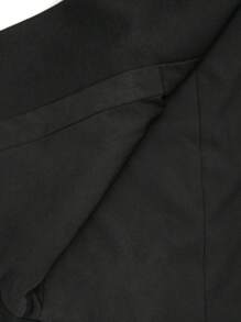 SHEIN LUNE 高品质女士商务休闲西装套装和西装外套 - 黑色 - 查看 11