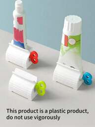 1 pieza Exprimidor de pasta de dientes para el hogar, accesorios de baño, almacenamiento de baño, ahorra pasta de dientes, para crema de manos, sin desperdicio, regalo navideño para decoración del baño de verano