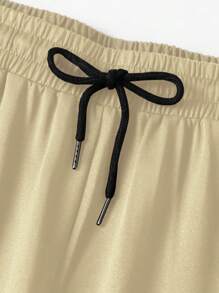 PAVTROS 男士时尚字母印花插肩短袖 T 恤和裤子休闲西装男士两件套运动裤男士街头服饰套装男士两件套休闲两件套男士宽松街头服饰、街头服饰、男友礼物、返校季、返校季 - 杏色 - 查看 6