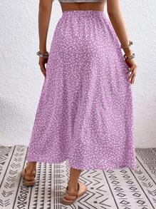 Breezaya Summer Casual Ditsy Floral Long Skirt