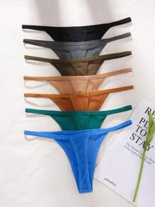 Snug Zone 7件无缝性感内衣丁字裤套装 - 彩色 - 查看 2