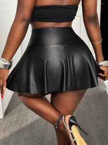 BamGleam Damen-skort Mit Rüschensaum