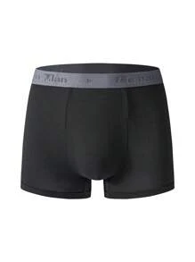 7pcs/Set Men's Letter Printed Elastic Waistband Comfortable Boxer Briefs