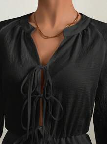 INAWLY Women Plus Size Solid Color Short Casual Dress