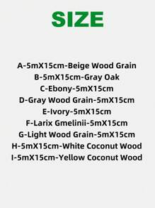 5mX15cm Old Furniture Door Cover Renovation Wood Grain Wall Stickers Self-Adhesive Simulation Waterproof Thickened Background Wall Cabinet Wall Stickers - Multicolor - View 14