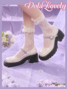 Dola Lovely 女士日常穿着厚底时尚平底便鞋 - 杏色 - 查看 9