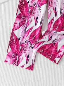 SHEIN Tween Girls' Minimalist Style Spaghetti Strap Jumpsuit, Suitable For Summer - Red - View 6