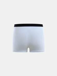 5 piezas Camisetas interiores de algodón negro, cómodas para niño y adolescente