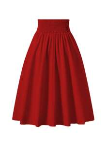 Teen Girls' Elegant Minimalist High Waisted Skirt With Detachable Bow Decor, Black Woven Fabric, Versatile For Spring/Summer, Suitable For Pairing With Shirts, T-Shirts, Polos, Perfect For Valentine's Day