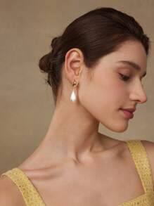 MOTF PREMIUM 拼色水滴吊坠耳环 - 彩色 - 查看 5