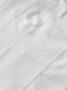 SHEIN Tween Girls' Black U-Neck Contrast Color Jumpsuit Dress With Safety Shorts, Suitable For Sports, Running, Cycling, Fitness, Basketball, Soccer, Tennis, Badminton, Fashionable - Black - View 6