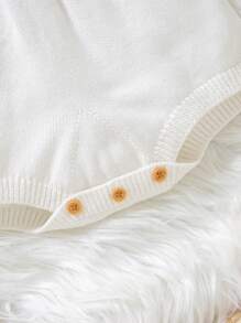 SHEIN Pelele/Mono minimalista para bebés/niños pequeños, adecuado para el verano - Azul - Ver 5