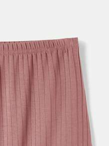 SHEIN LUNE Quần legging nữ trơn màu thường ngày, thích hợp cho mùa hè - Nhiều màu - Xem 11